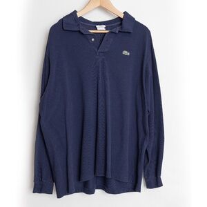 Vintage Lacoste Piqué Knit Long Sleeve Shirt